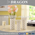 Home decoration diamond pattern ceramic chinese vase